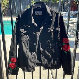 Black jean jacket